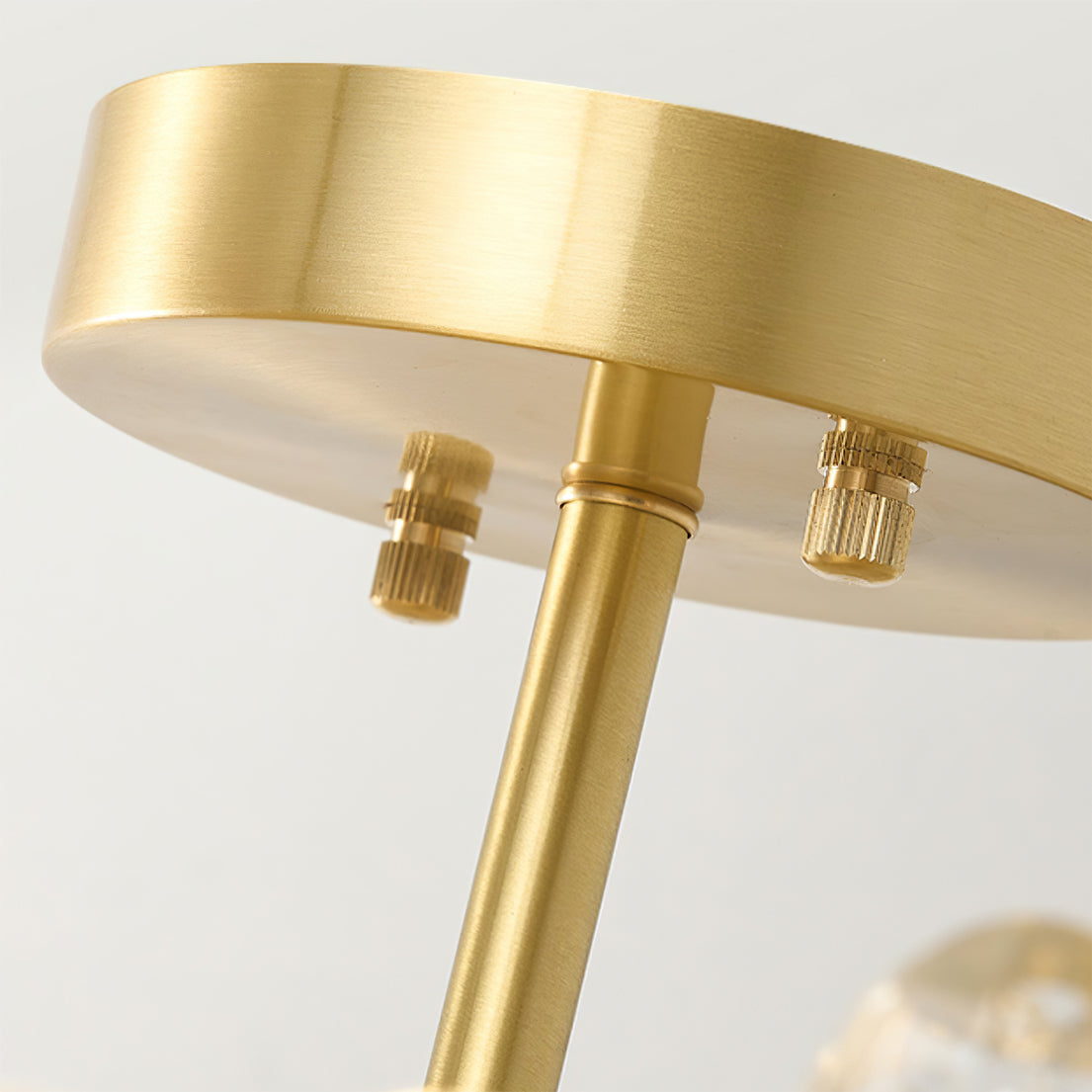 FloralCrystal - Loftlampe med krystalblade og subtil lysfordeling