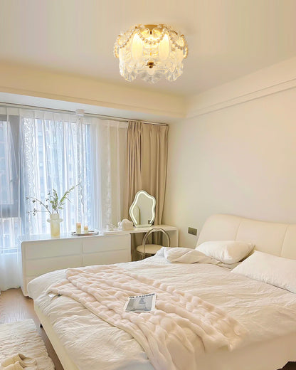 PetalAura - Loftlampe med bløde petalfunktioner og subtil luksuriøs glød