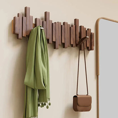 PianoWood | Elegant Minimalist Wooden Coat Hook for Wall Organization 0