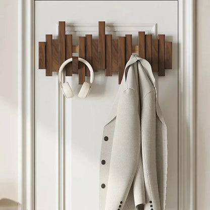 PianoWood | Elegant Minimalist Wooden Coat Hook for Wall Organization 2