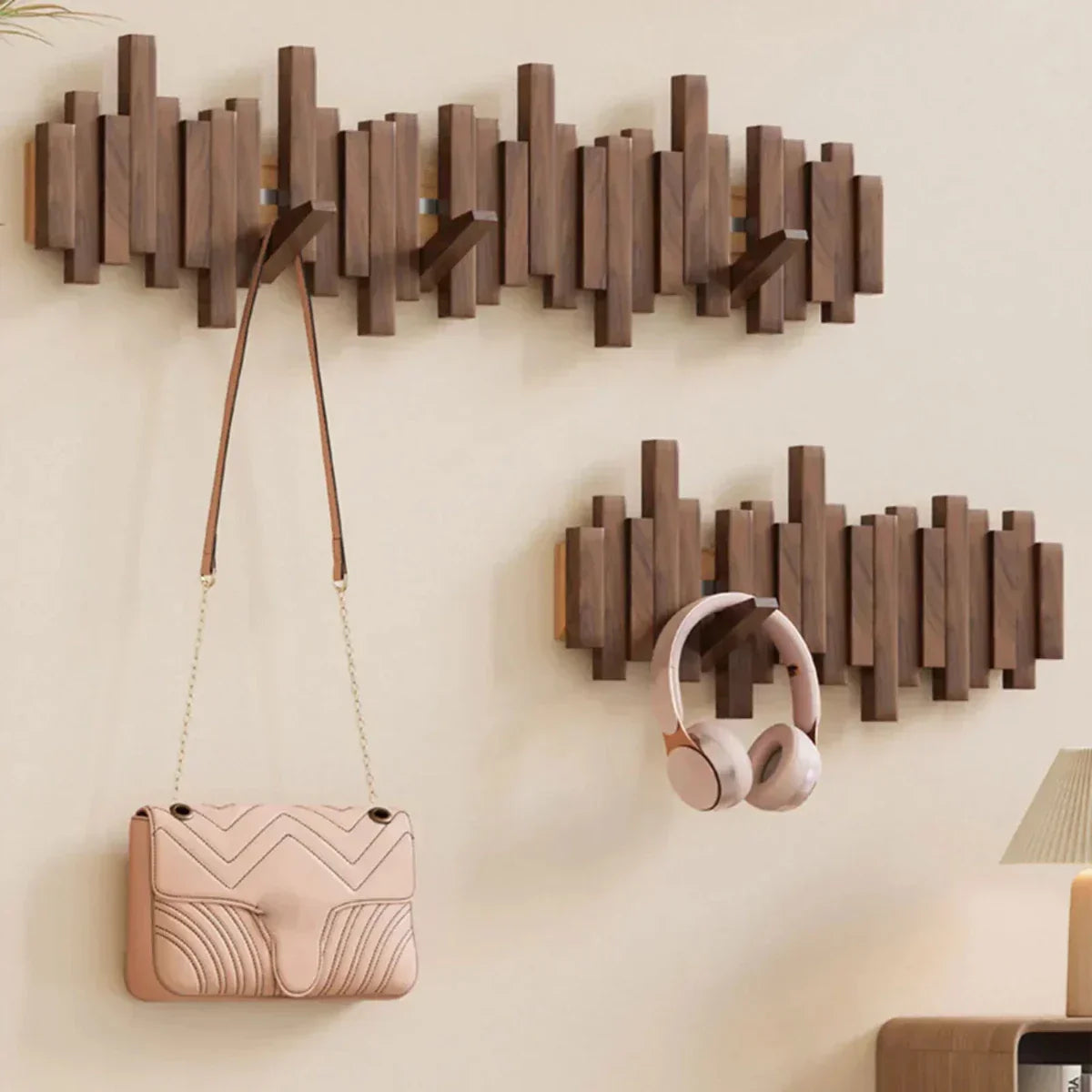PianoWood | Elegant Minimalist Wooden Coat Hook for Wall Organization 3