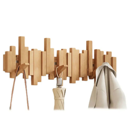 PianoWood | Elegant Minimalist Wooden Coat Hook for Wall Organization 5