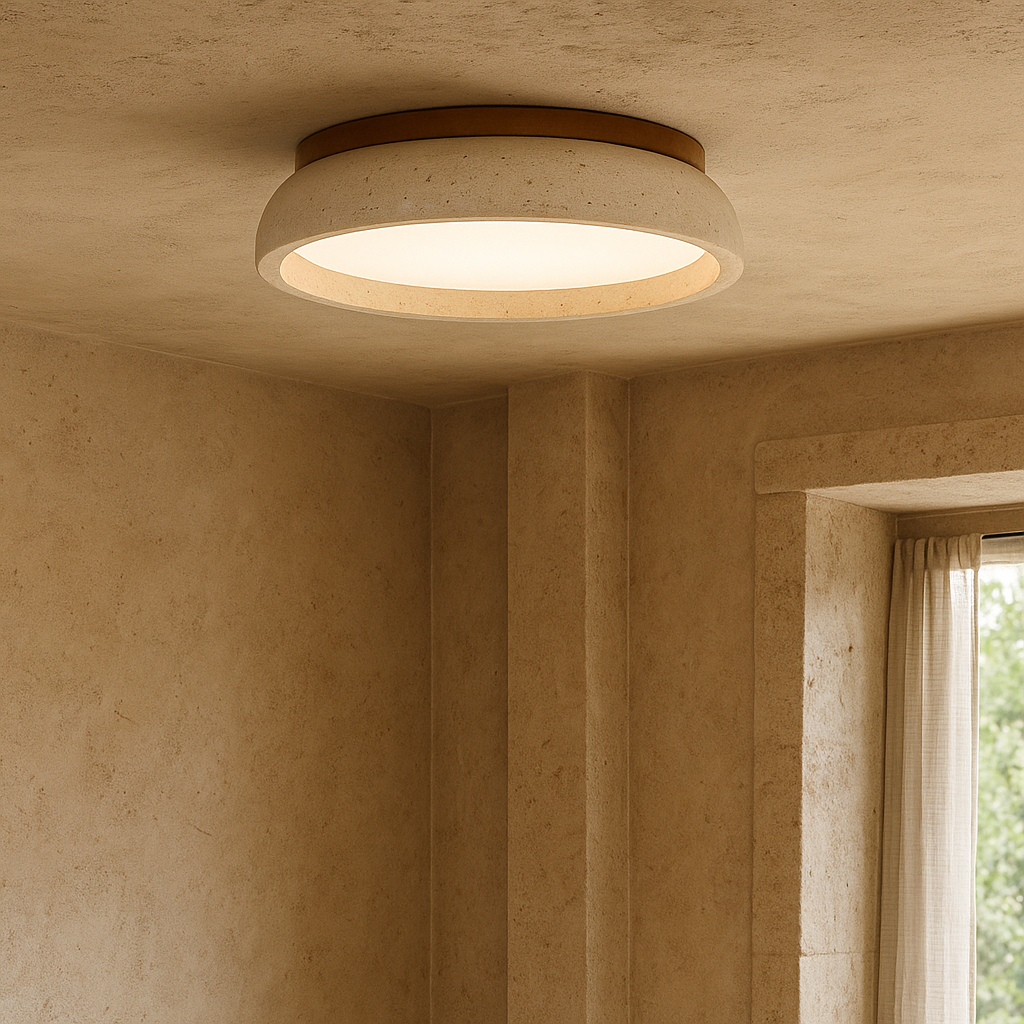 Piedra Travertine Ceiling Lamp 5