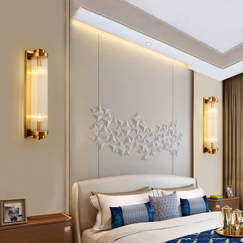 FlareGold – Elegant Gold Wall Light with LED Efficiency