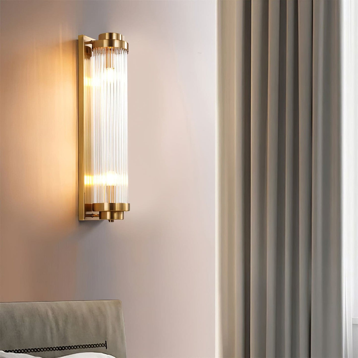 FlareGold – Elegant Gold Wall Light with LED Efficiency