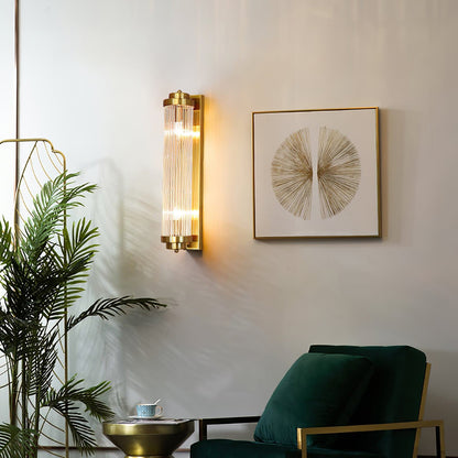 FlareGold – Elegant Gold Wall Light with LED Efficiency