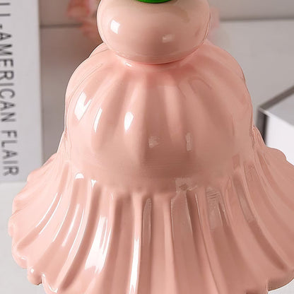 BloomAura – Charming Pink Glass Table Lamp