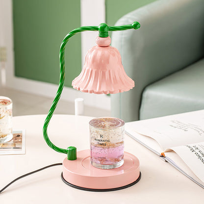 BloomAura – Charming Pink Glass Table Lamp