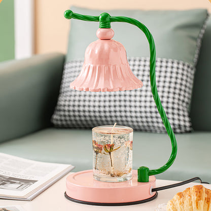 BloomAura – Charming Pink Glass Table Lamp