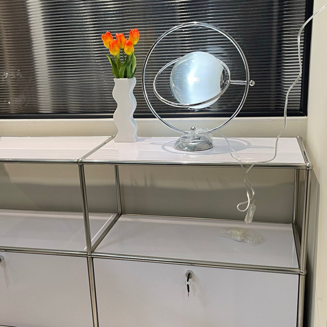 CosmicGlow - Table Lamp with Cosmic Design and Subtle Lighting