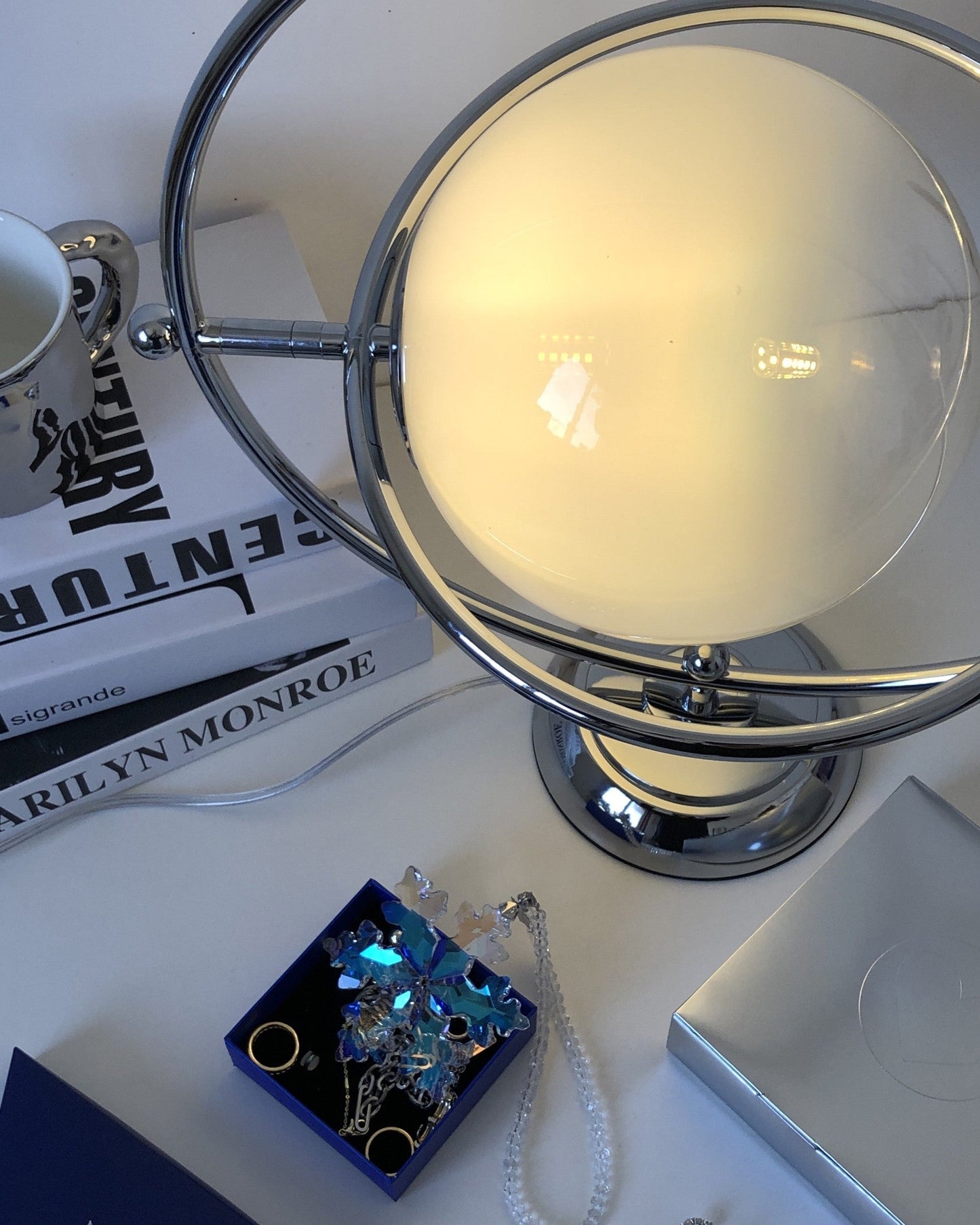 CosmicGlow - Table Lamp with Cosmic Design and Subtle Lighting