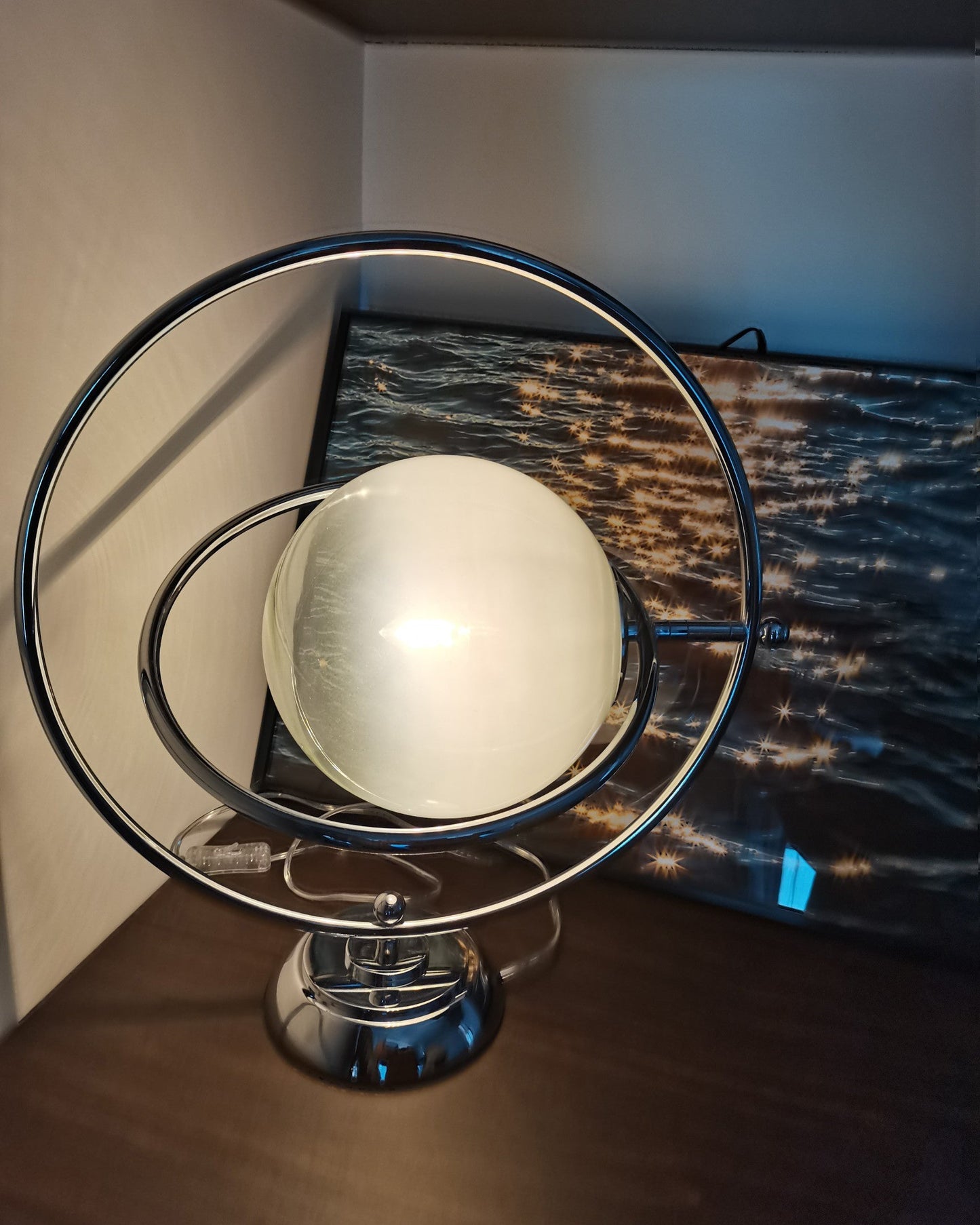 CosmicGlow - Table Lamp with Cosmic Design and Subtle Lighting