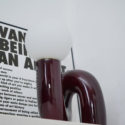 SpiralGlow – Elegant Resin and Glass Table Lamp