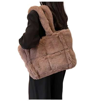 Plush Shoulder Bag for Women – Soft Faux Fur Design with High Capacity for Everyday Use 1