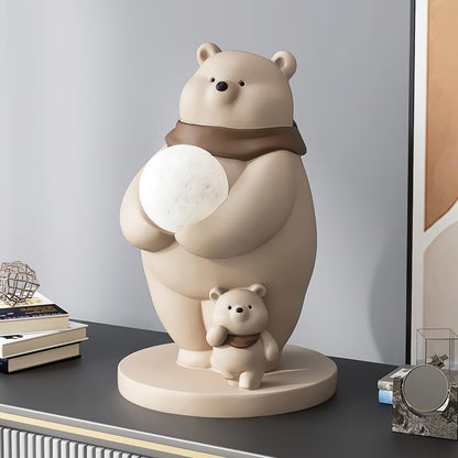 SnowGlow - Cute Table Lamp with Polar Bear Elements and Inviting Illumination