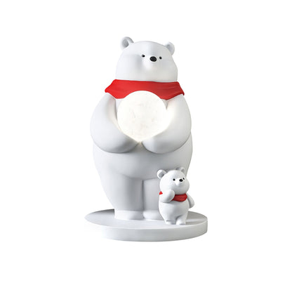 SnowGlow - Cute Table Lamp with Polar Bear Elements and Inviting Illumination