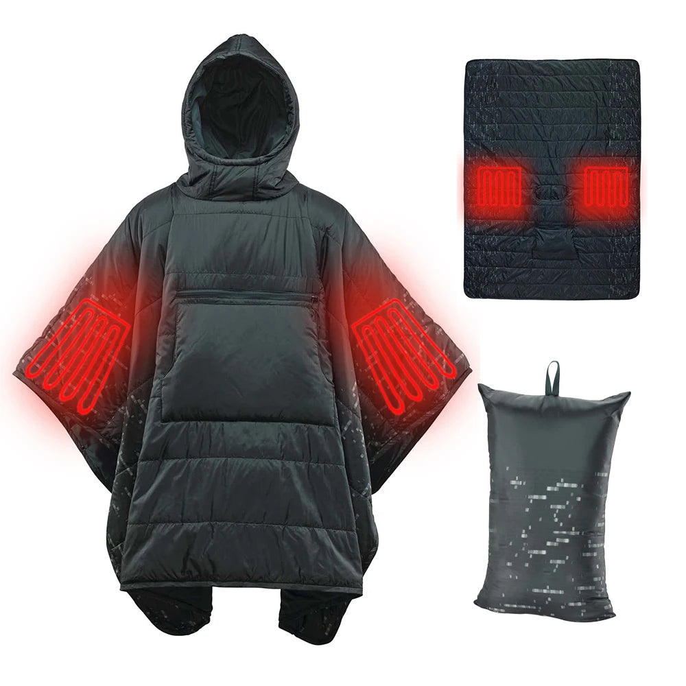 Poncho Blanket USB Heated 1