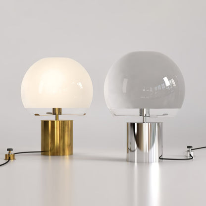 FusionGlow – Retro-inspireret bordlampe med glaskrop