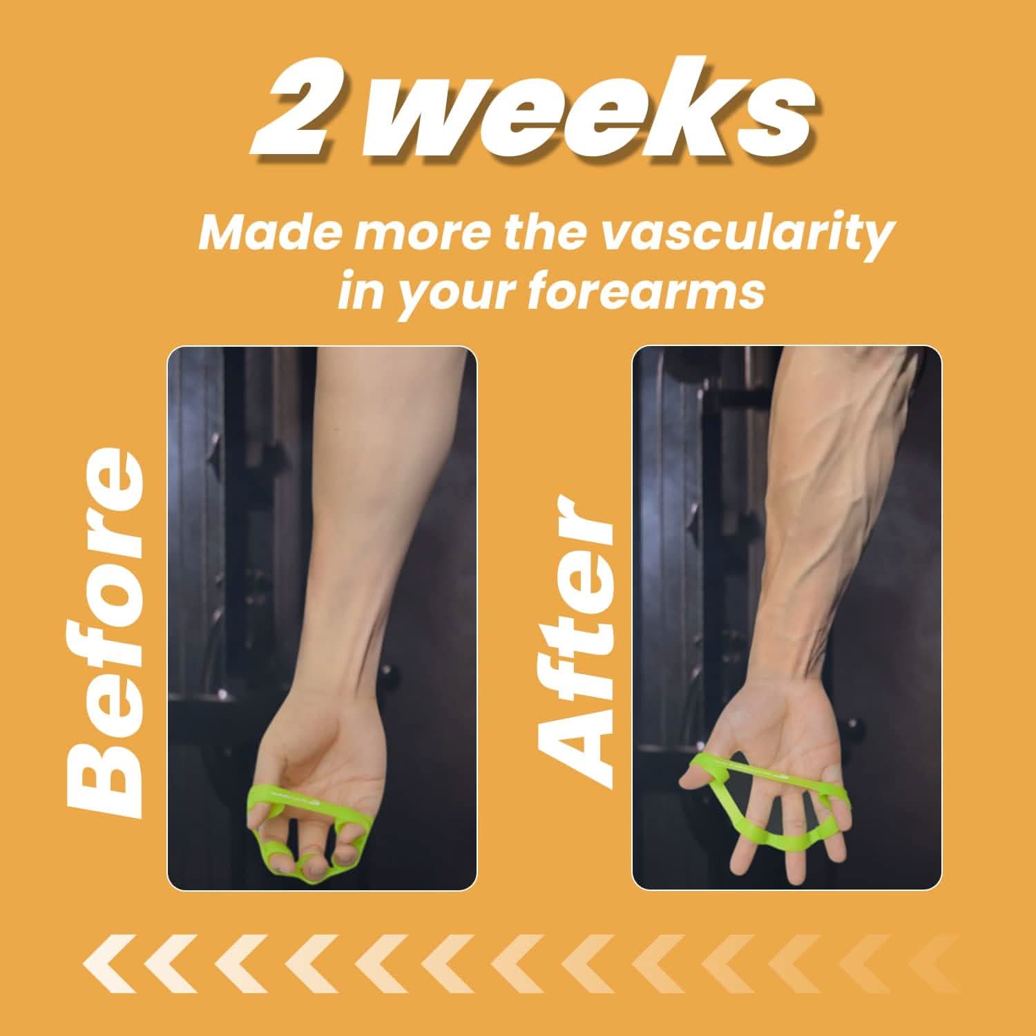 PowerGrip – 6-piece hand strengthener set for strengthening grip strength and pain relief 6