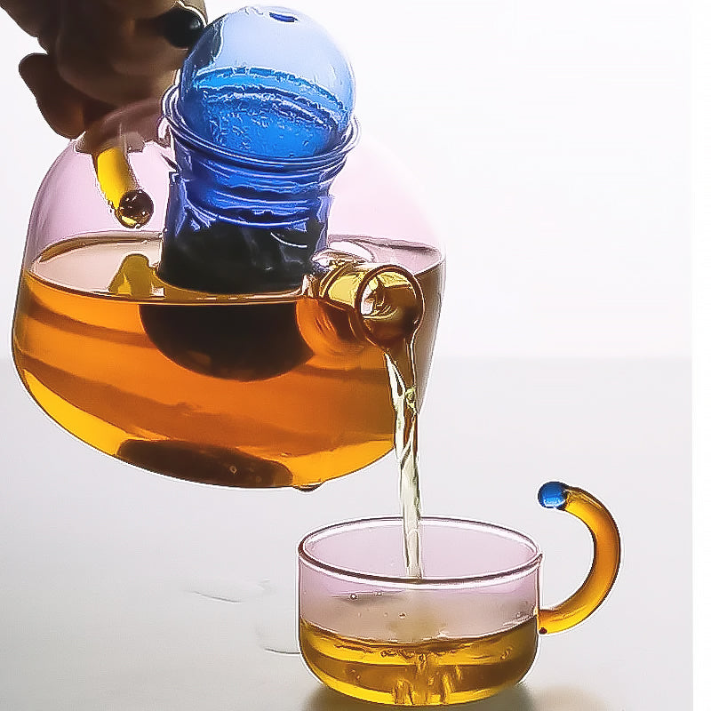 PrismGlass | Colorful Elegant Borosilicate Tea Set for Tea Lovers 4