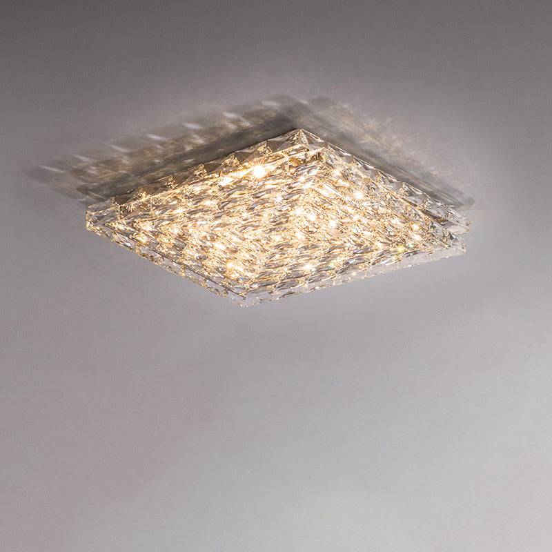 PrismLuxe - Plafonnier au design sophistiqué et à l'illumination changeante