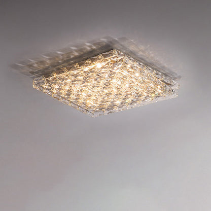 PrismLuxe - Plafonnier au design sophistiqué et à l'illumination changeante