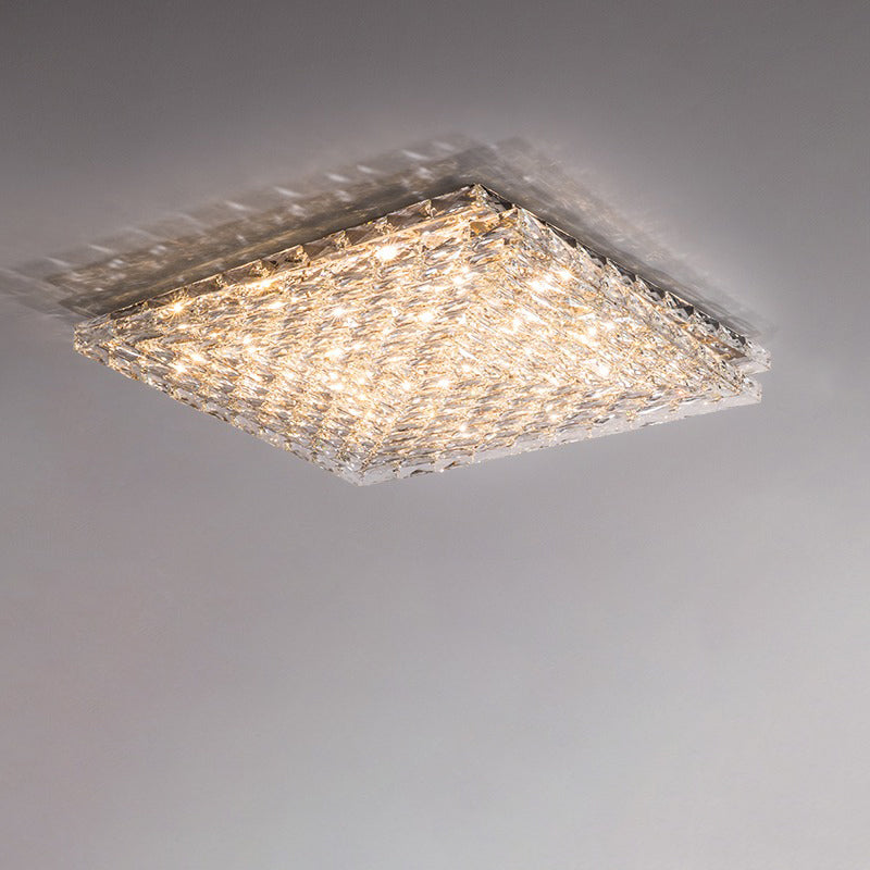PrismLuxe - Plafonnier au design sophistiqué et à l'illumination changeante