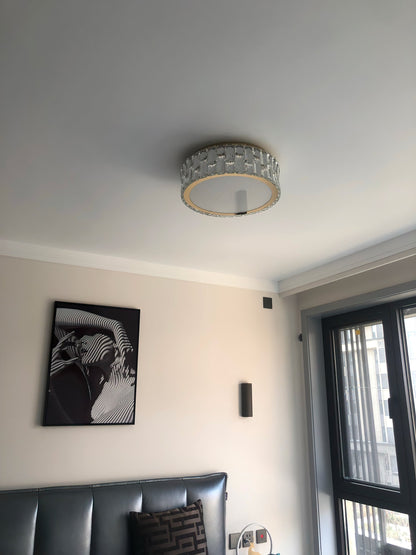 PrismLuxe - Plafonnier au design sophistiqué et à l'illumination changeante