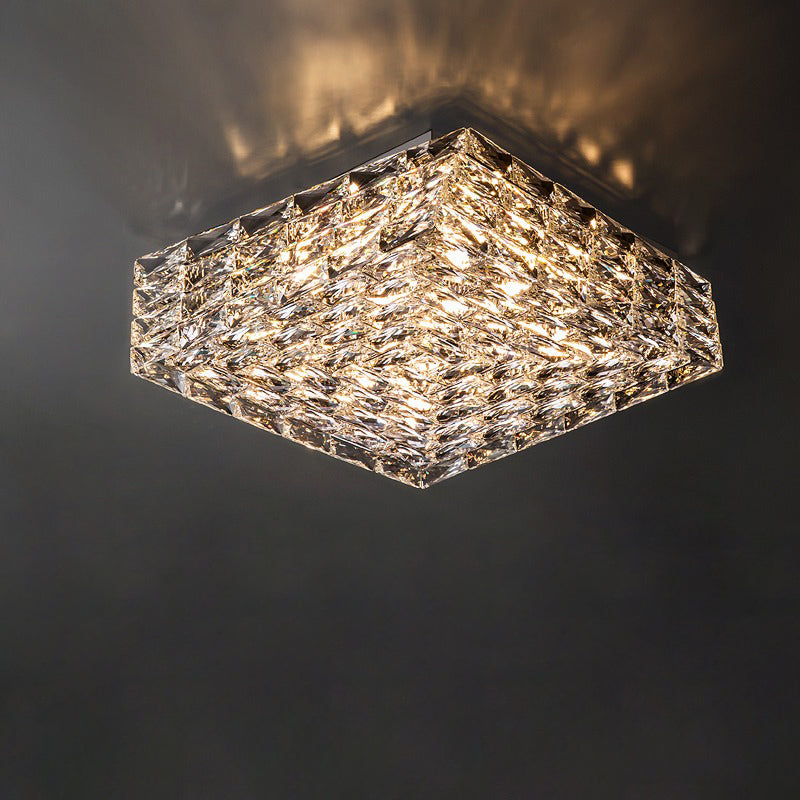 PrismLuxe - Plafonnier au design sophistiqué et à l'illumination changeante
