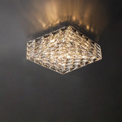 PrismLuxe - Plafonnier au design sophistiqué et à l'illumination changeante