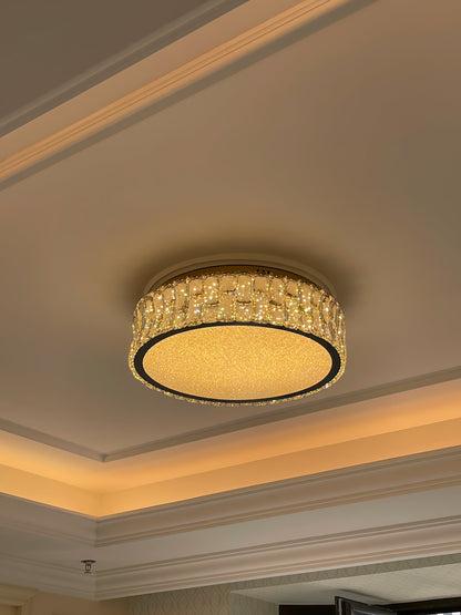 PrismLuxe - Plafonnier au design sophistiqué et à l'illumination changeante