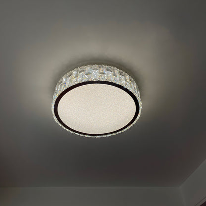 PrismLuxe - Plafonnier au design sophistiqué et à l'illumination changeante