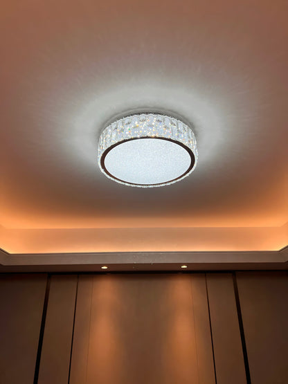 PrismLuxe - Plafonnier au design sophistiqué et à l'illumination changeante