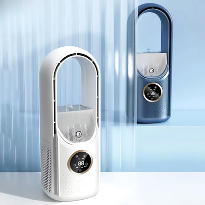 Airevo air cooler | Bladeless USB fan | 6 levels | Quietly & with timer | Humidification