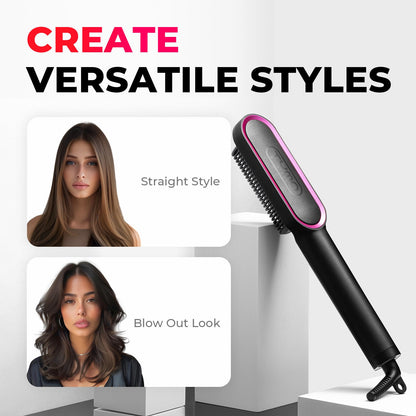StyleGlow – Brosse à cheveux rajeunissante pour des styles lisses et brillants