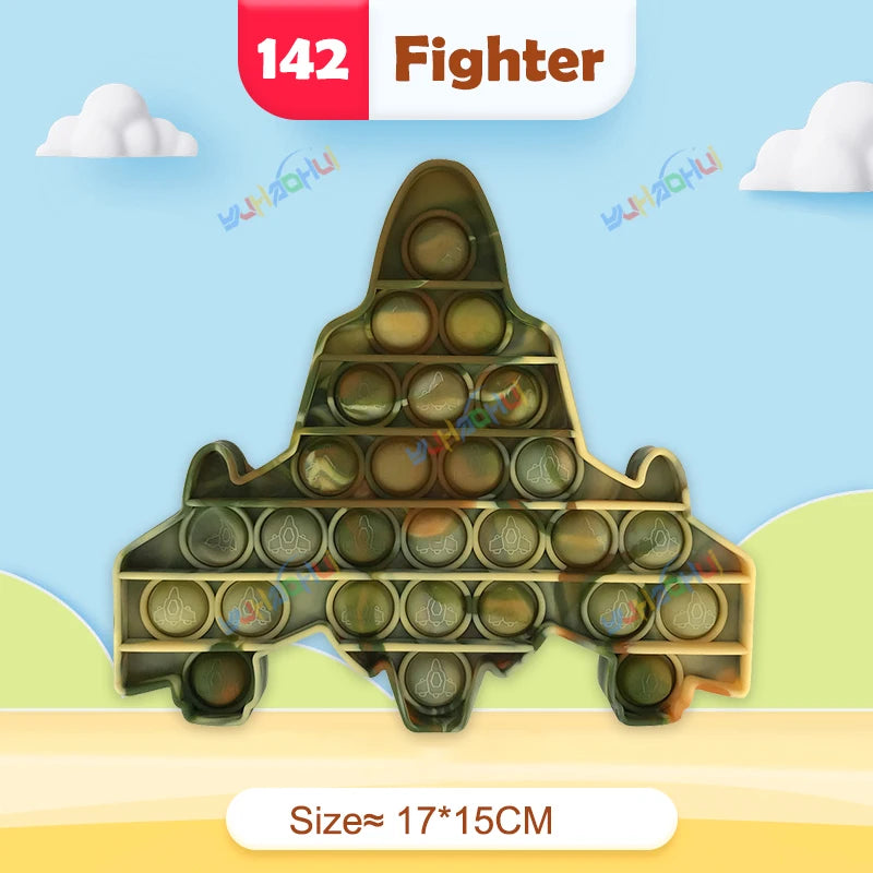 Rainbow Pop It Fidget Toy for Stress Relief – Sensory Toy for Autism and Adults, Silicone 31