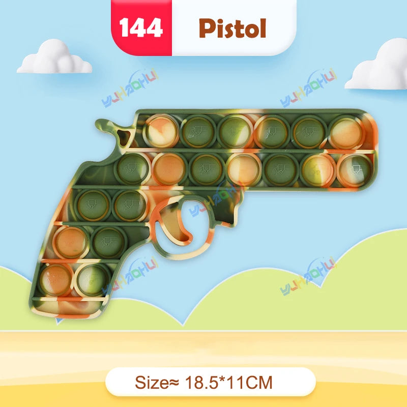 Rainbow Pop It Fidget Toy for Stress Relief – Sensory Toy for Autism and Adults, Silicone 7