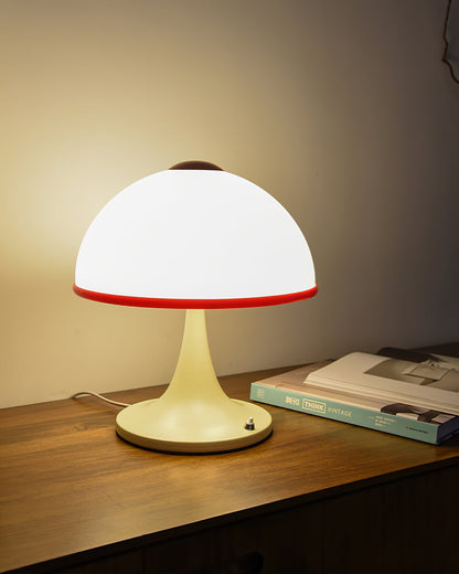 MushroomRadiance - Table Lamp with Sleek Base and Soft Lighting
