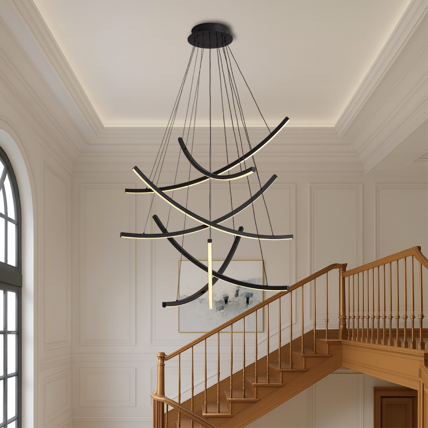 Rella Scandinavian Staircase Chandelier 2