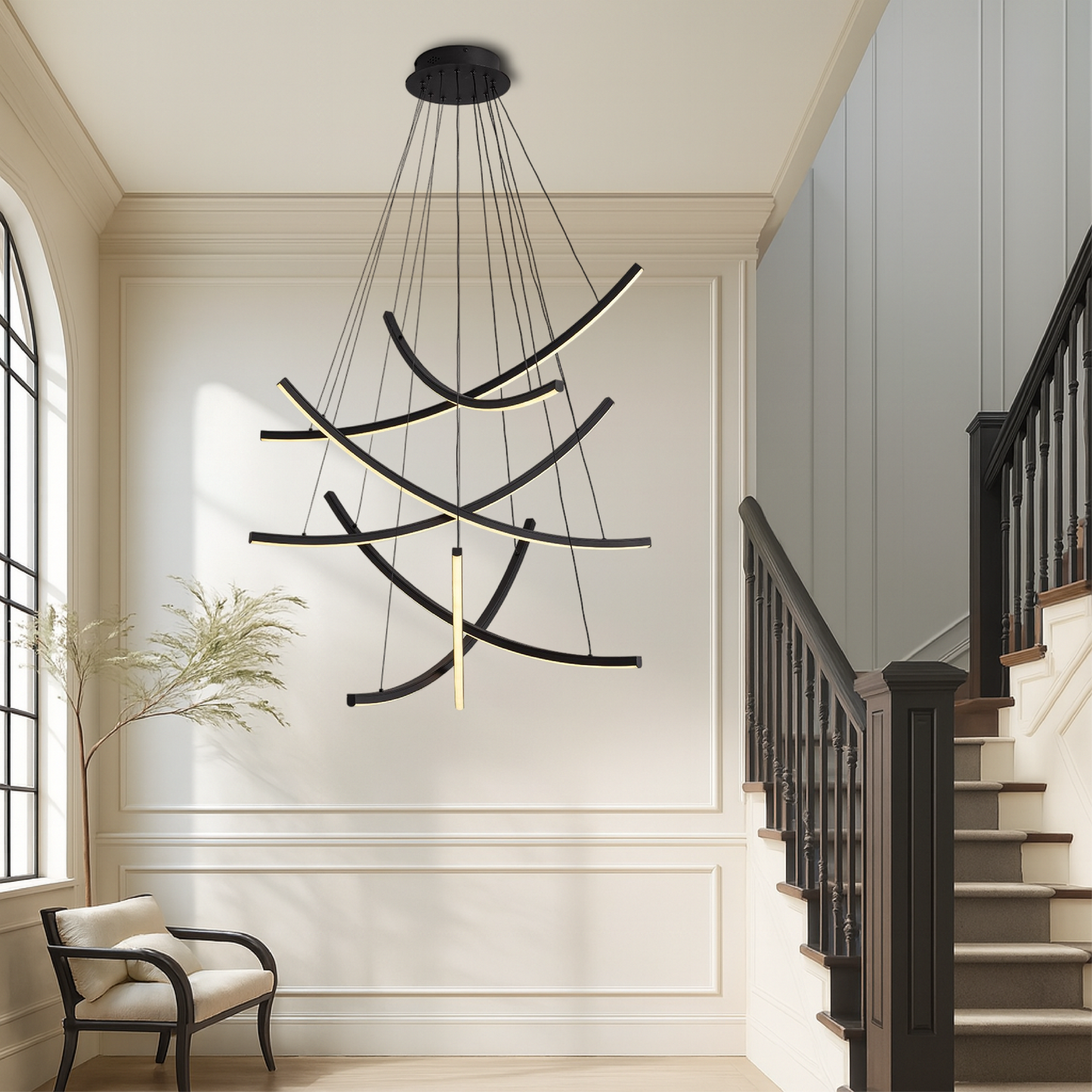 Rella Scandinavian Staircase Chandelier 5