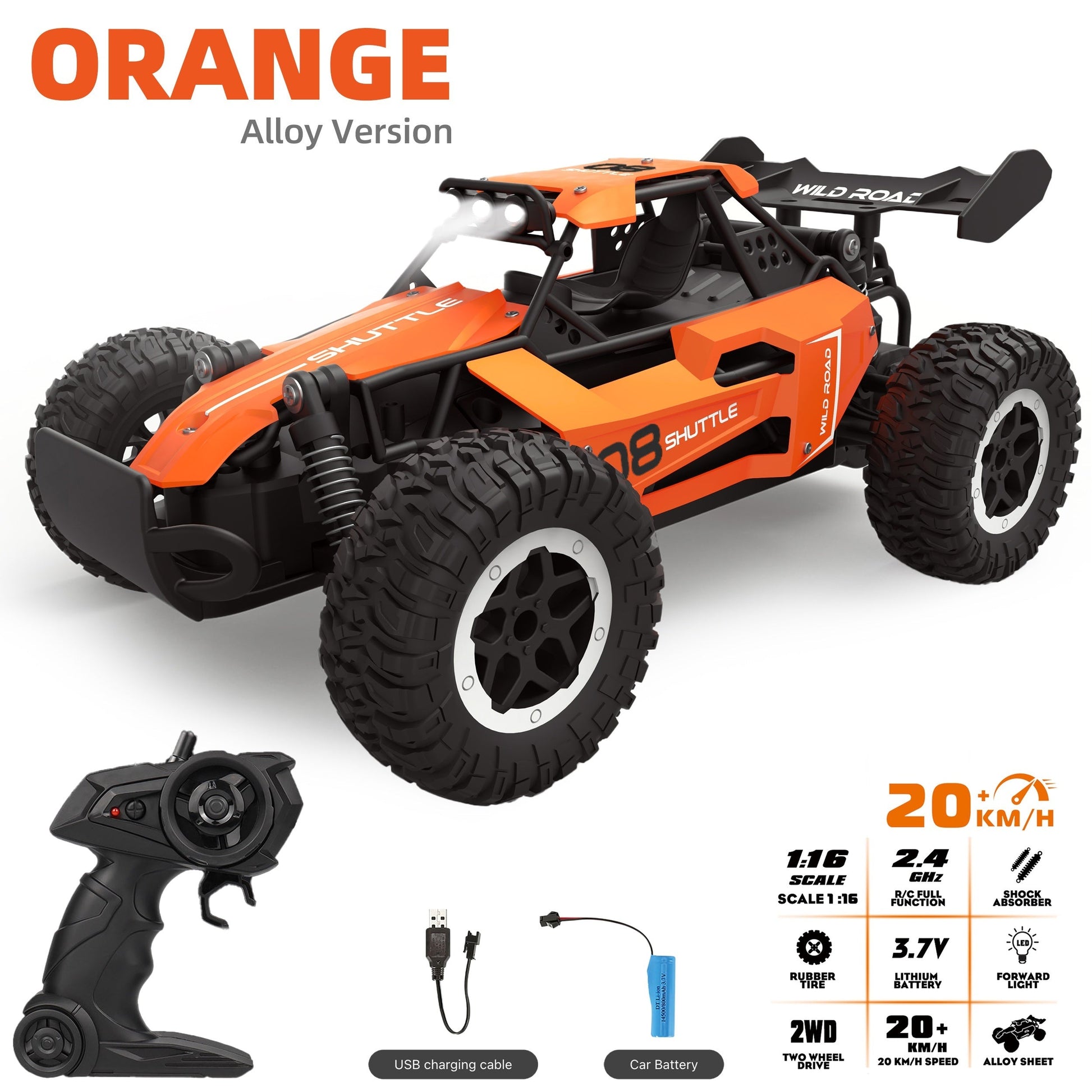 Remote Control Off-Road Alloy Racing Car 0