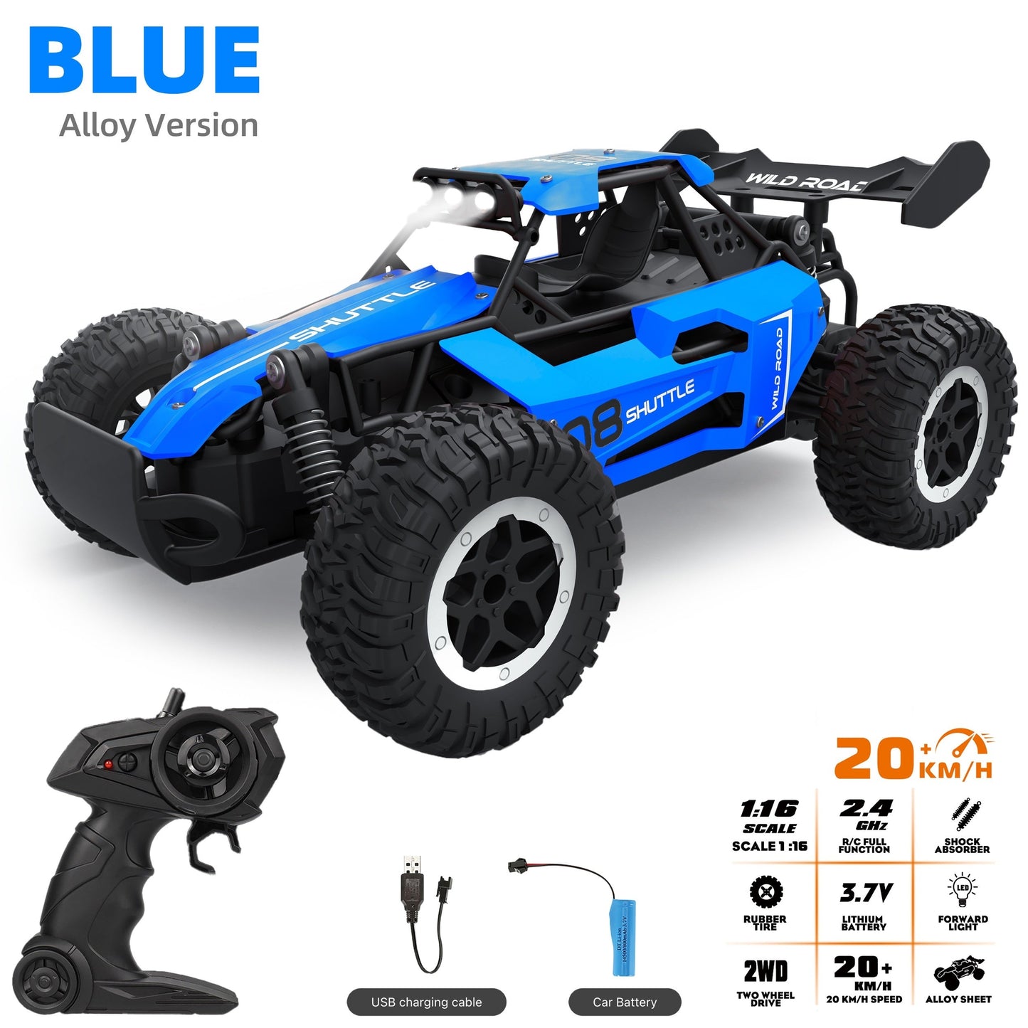 Remote Control Off-Road Alloy Racing Car 2
