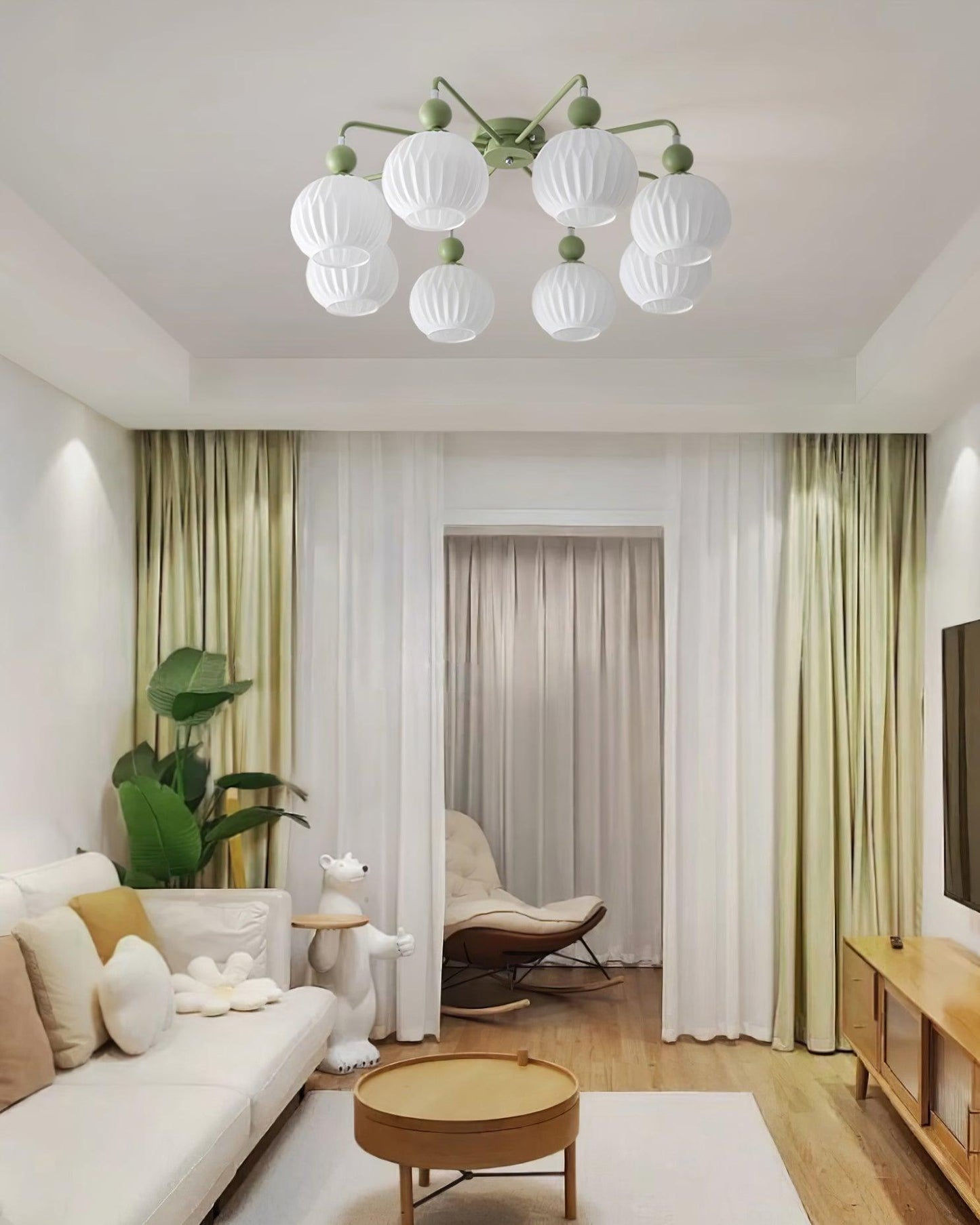 LuxeAura - Loftlampe med Renee-inspireret design og varmt lys