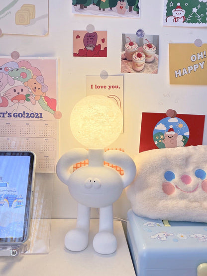 RoboLuxe - Lampada da Tavolo con Design Ispirato ai Robot e Illuminazione Accogliente