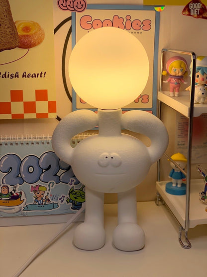 RoboLuxe - Lampada da Tavolo con Design Ispirato ai Robot e Illuminazione Accogliente