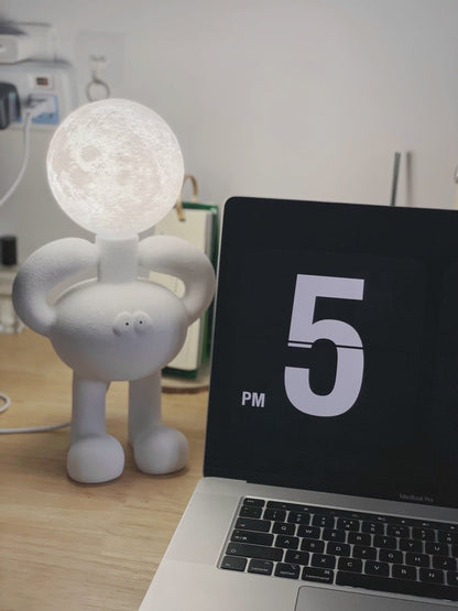 RoboLuxe - Lampada da Tavolo con Design Ispirato ai Robot e Illuminazione Accogliente