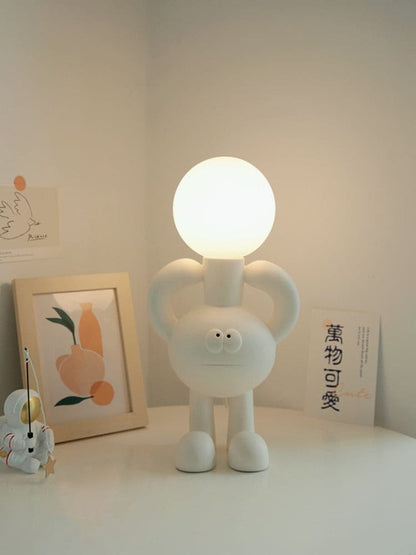 RoboLuxe - Lampada da Tavolo con Design Ispirato ai Robot e Illuminazione Accogliente