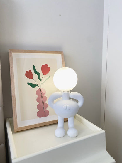 RoboLuxe - Lampada da Tavolo con Design Ispirato ai Robot e Illuminazione Accogliente