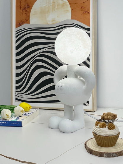 RoboLuxe - Lampada da Tavolo con Design Ispirato ai Robot e Illuminazione Accogliente