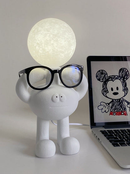 RoboLuxe - Lampada da Tavolo con Design Ispirato ai Robot e Illuminazione Accogliente